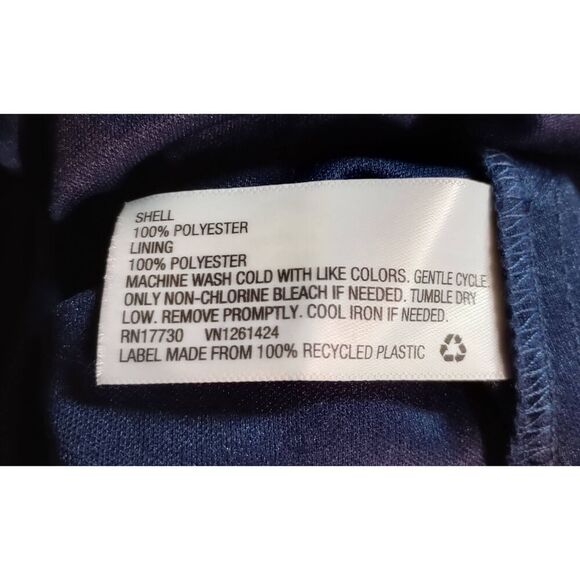 Xhiliration Dress Ladies Small Navy Pink Floral Spaghetti Strap Mini Y2K - Picture 6 of 7